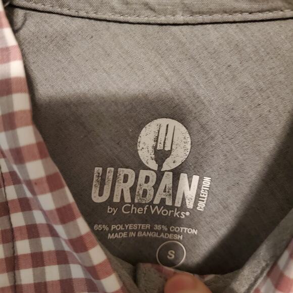 CHEF WORKS MODERN GINGHAM LONG SLEEVE DRESS SHIRT ITEM: SHC05 NWT - Picture 6 of 9